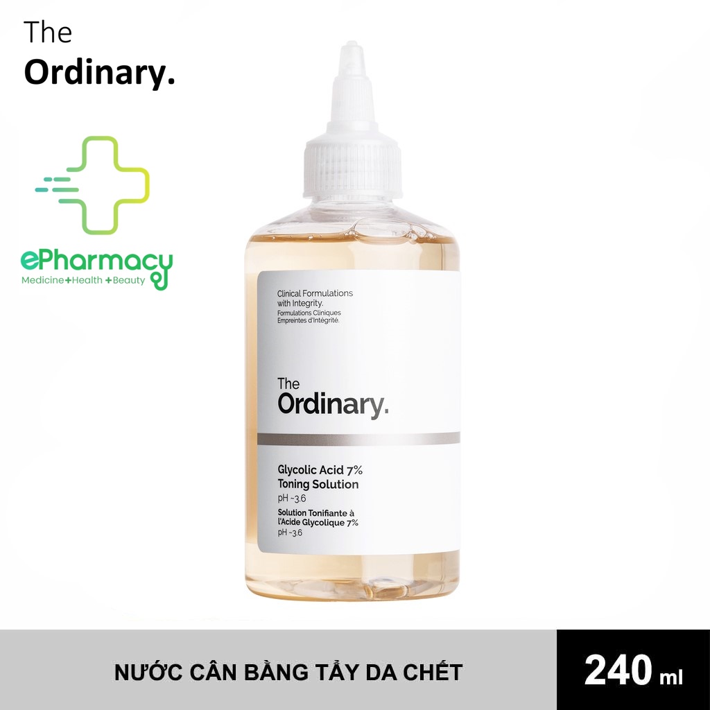 Toner THE ORDINARY AHA tẩy da chết The Ordinary Glycolic Acid 7% Toning Solution pH~3.6 240ml | BigBuy360 - bigbuy360.vn