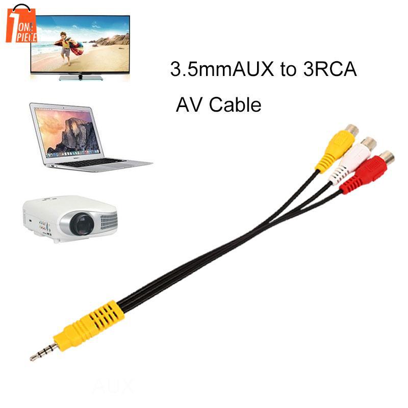 Dây cáp chuyển đổi AV 3.5mm sang 3RCA AV