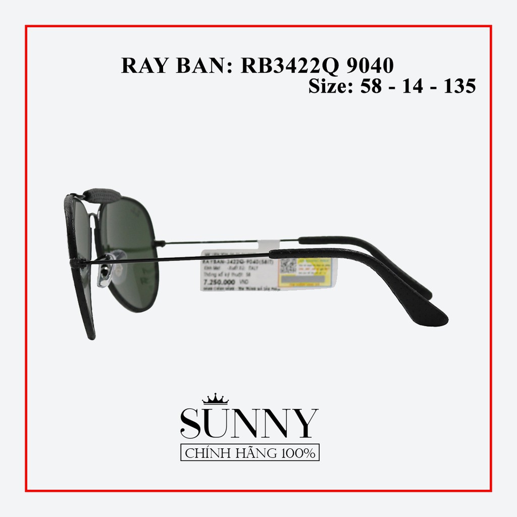 RB3422Q 9040 - Kính mát Rayban chính hãng , bảo hành toàn quốc, thiết kế dễ đeo bảo vệ mắt