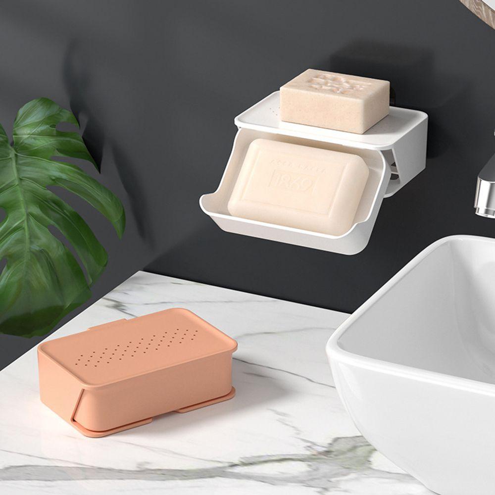 Giá Đựng Xà Phòng Hai Tầng Hút Chân Không Sắp Xếp Gọn Gàng Cho Nhà Bếp