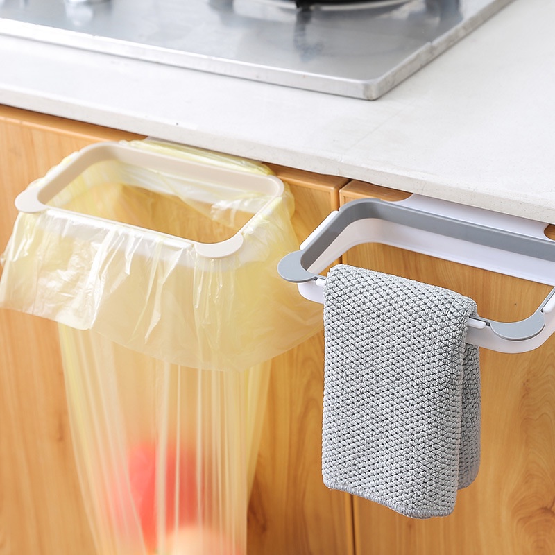 Giá Treo Túi Rác Bằng Nhựa ABS Đa Năng Gắn Cửa Tủ Nhà Bếp Tiện Lợi