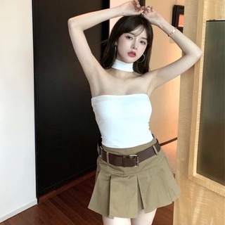 Áo thun kiểu cổ lọ cho nữ