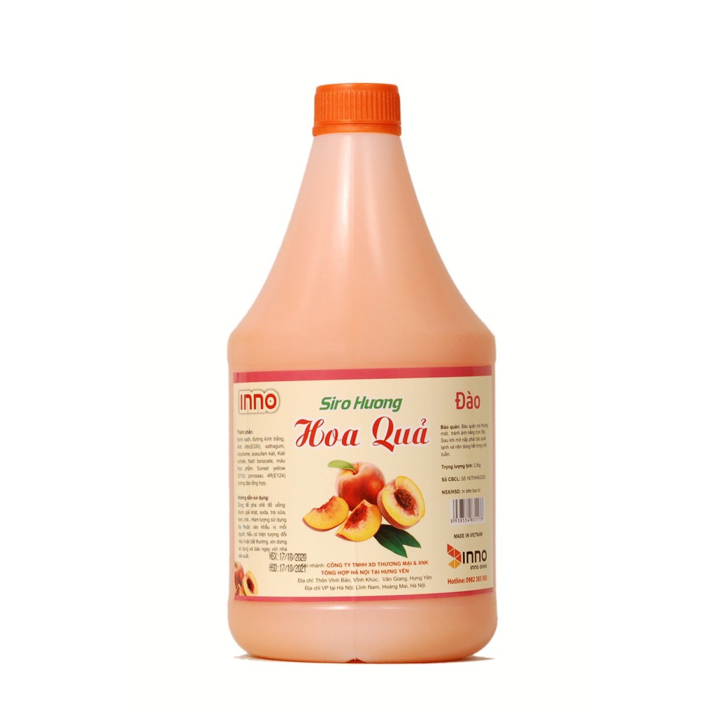 Siro hương hoa quả INNO can tròn 2lít