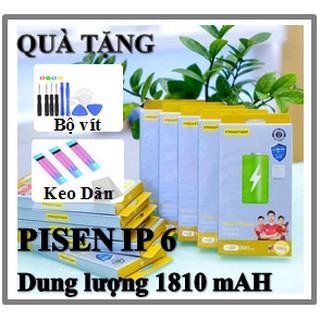 Pin iPhone 6 Chính hãng Pisen / Chất lượng cao [BH TOÀN QUỐC 12T]