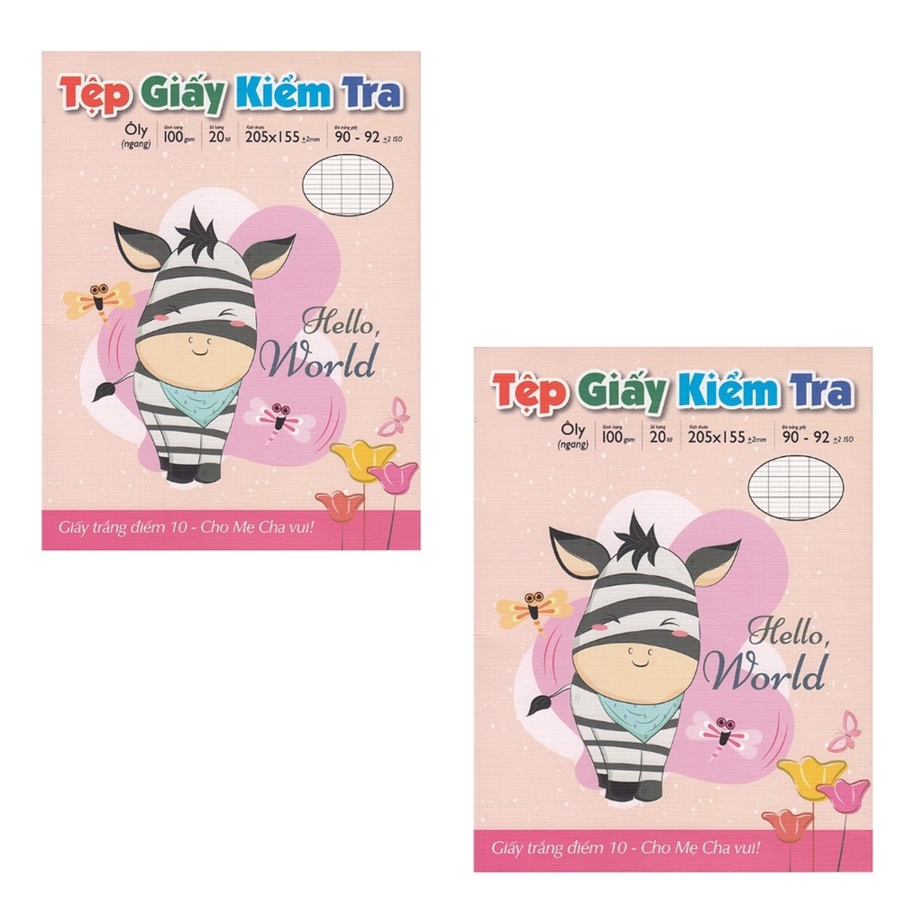 Tệp Giấy Kiểm Tra Văn Lang - Định Lượng 100gsm (Hộp Đứng)