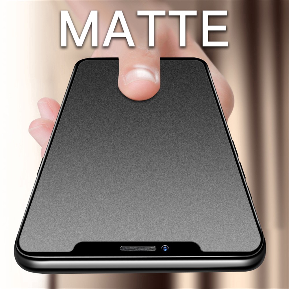Kính cường lực mờ 9H che toàn phần cho IPhone X 7 8 6 6s Plus XS MAX XR X 11 Pro max