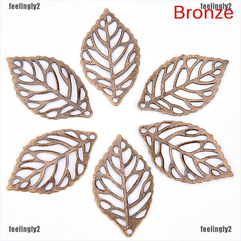 ❤Mặt Trời❤ Bộ 50 Mặt Dây Chuyền Mạ Vàng Hình Chiếc Lá Dễ Thương