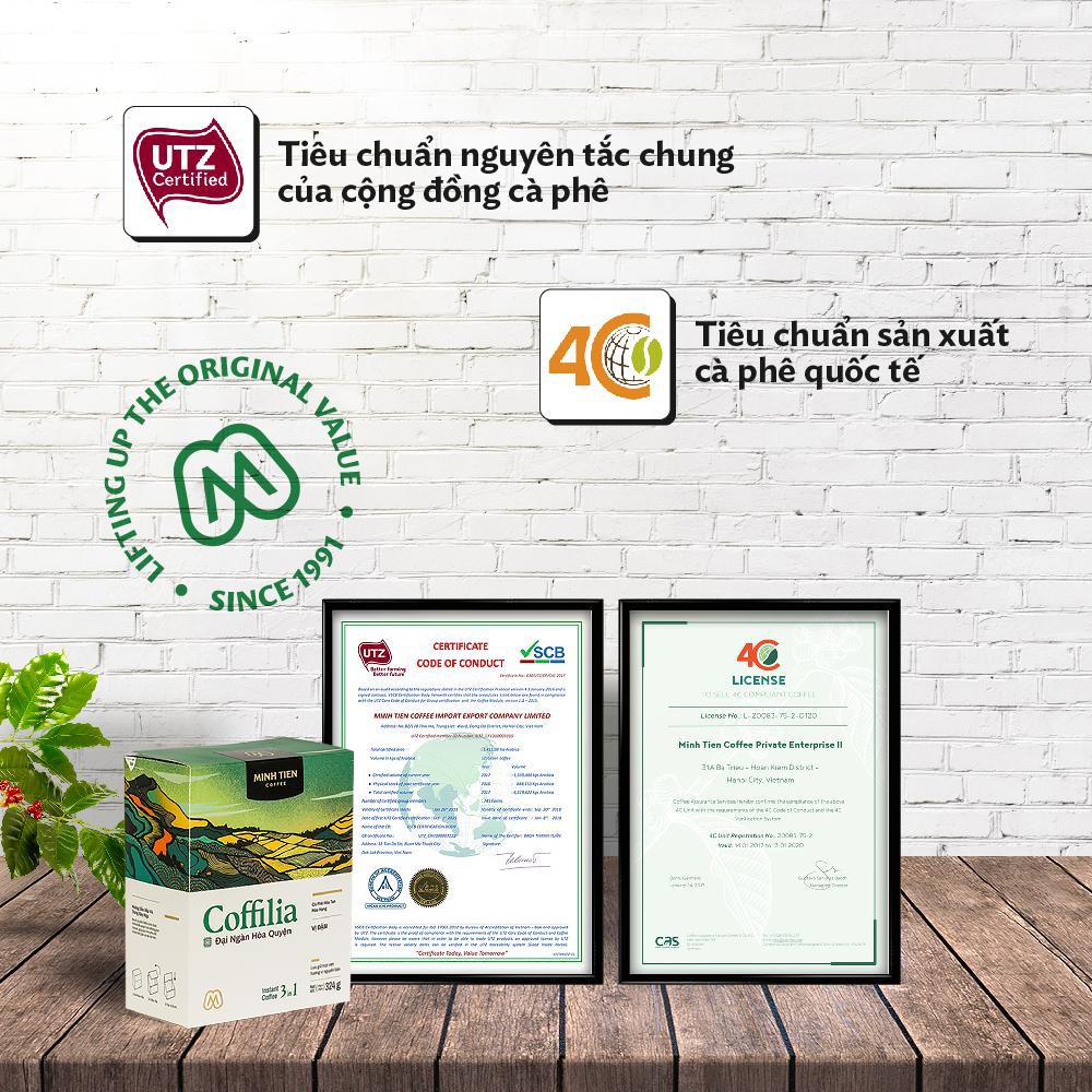 [MUA 1 TẶNG 1]Cà phê hòa tan nguyên chất Coffilia 3in1 sạch nguyên bản - Cafe Vị Đậm (hộp 18 gói) | BigBuy360 - bigbuy360.vn