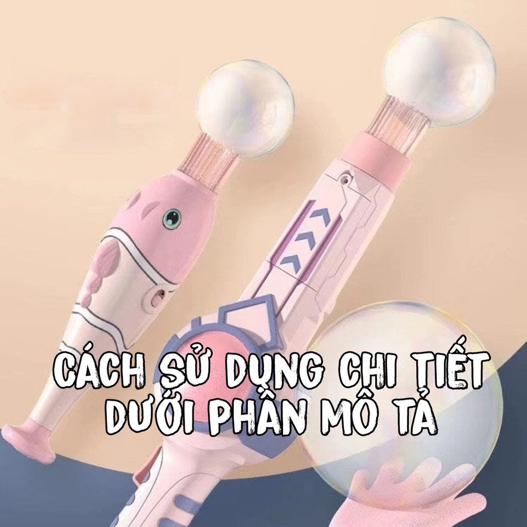 Máy thổi bong bóng tung hứng hình cá, thanh kiếm thân thiện RedTech.