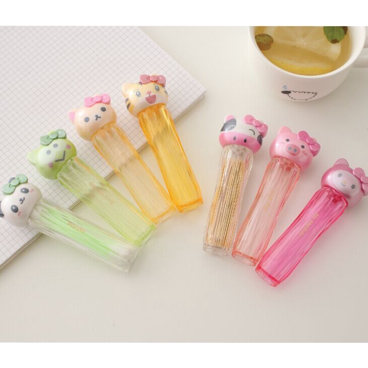 SANRIO Hộp Đựng Tăm Bông Hình Hello Kitty Melody Dễ Thương