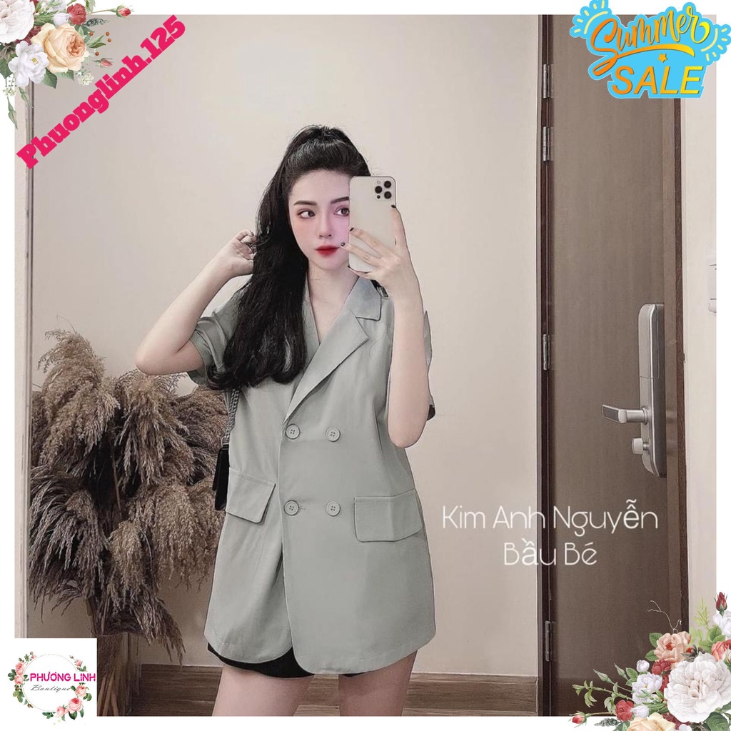 ÁO VEST 4 KHUY  TAY CỘC