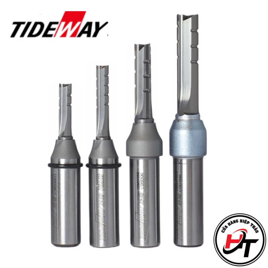 Mũi phay CNC cắt gỗ dao phay 3 cánh , 2 me thẳng và Xoắn TCT Tideway 3,4,5,6,8mm MCCNC-TW