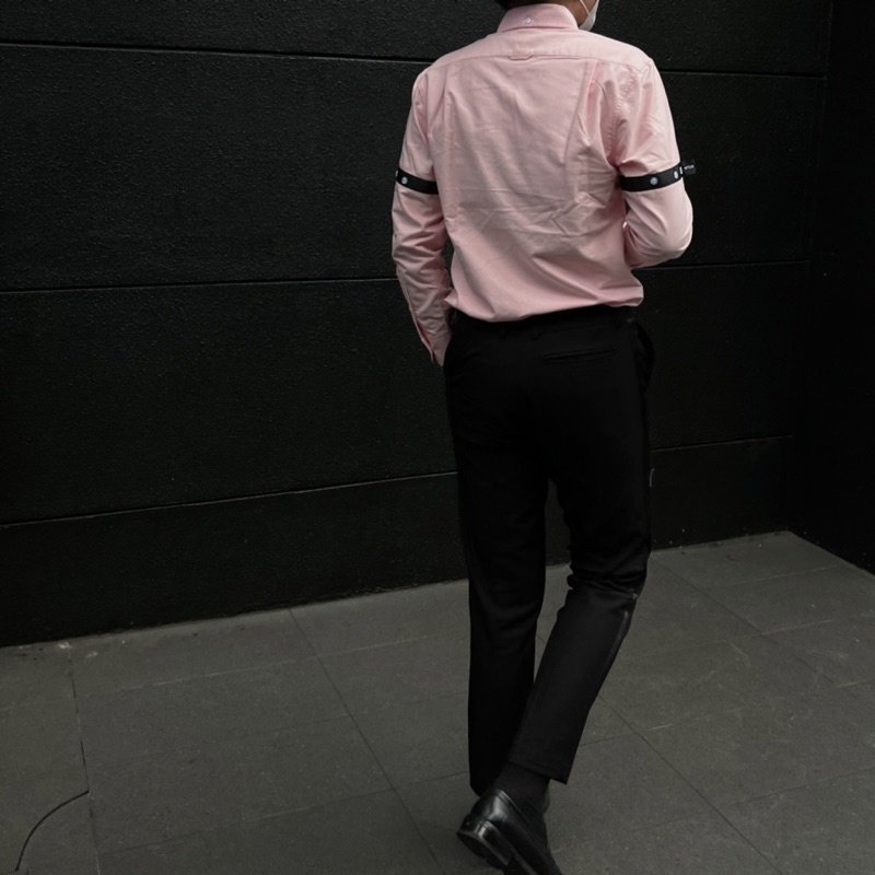 Áo sơ mi PHNT màu hồng, vải oxford cao cấp