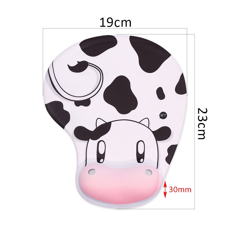 Tấm Lót Chuột Chơi Game Bằng Silicon Dày Dặn Chống Trượt Hình Hoạt Hình 3D