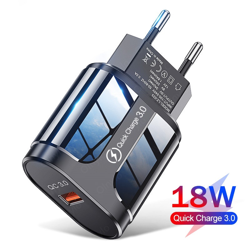Củ sạc nhanh 18w usb 3a 18w cho điện thoại