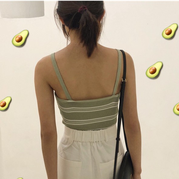 [Baywellfashion]Áo dệt kim hai dây dáng ôm gợi cảm cho nữ | BigBuy360 - bigbuy360.vn