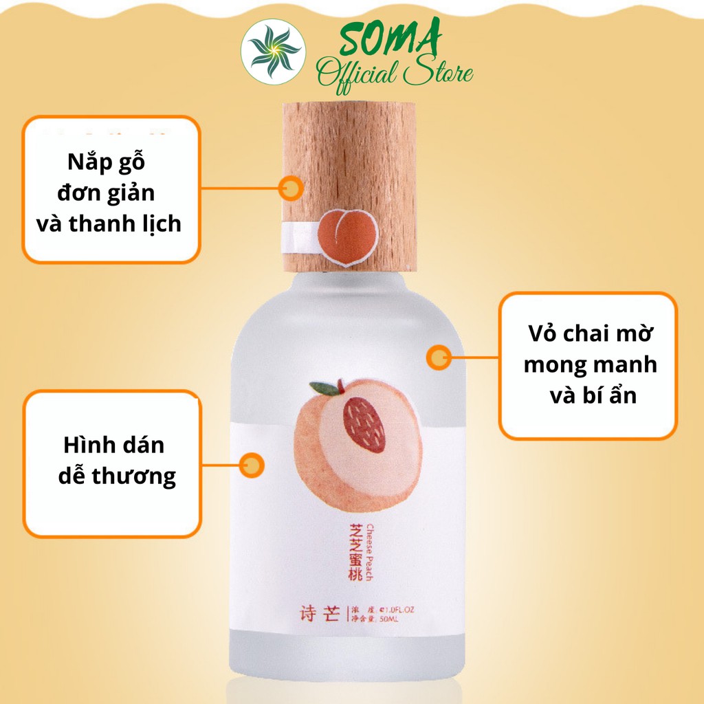 Nước hoa Body Mist Shimang nắp gỗ thân chai mờ 50ml | BigBuy360 - bigbuy360.vn