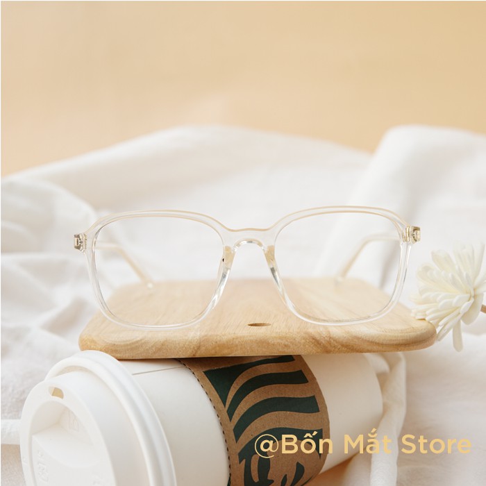 Gọng Kính Cận Nhựa Dẻo Tr90 Nam Nữ Form Vuông Lớn B057 | BigBuy360 - bigbuy360.vn