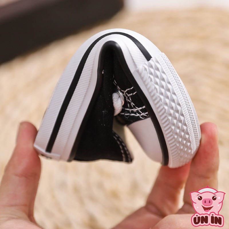 Giày thể thao cho bé - Giày cổ thấp OPOEE có dây buộc phong cách Hàn Quốc đáng yêu đế cao su mềm cho bé FL15