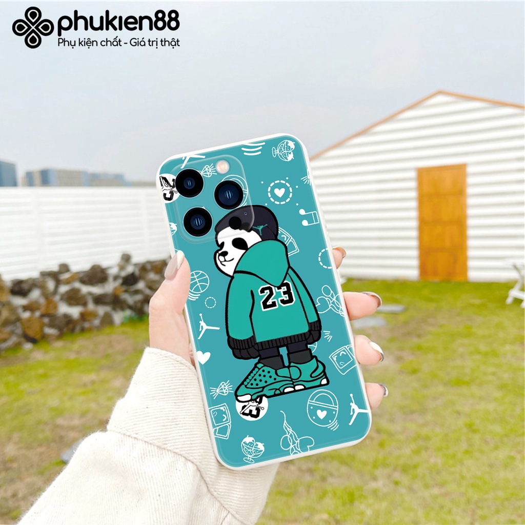 Ốp lưng ip Bear bóng rổ cạnh vuông 6/6plus/6s/6splus/7/7plus/8/8plus/x/xr/xs/11/12/13/pro/max/plus/promax