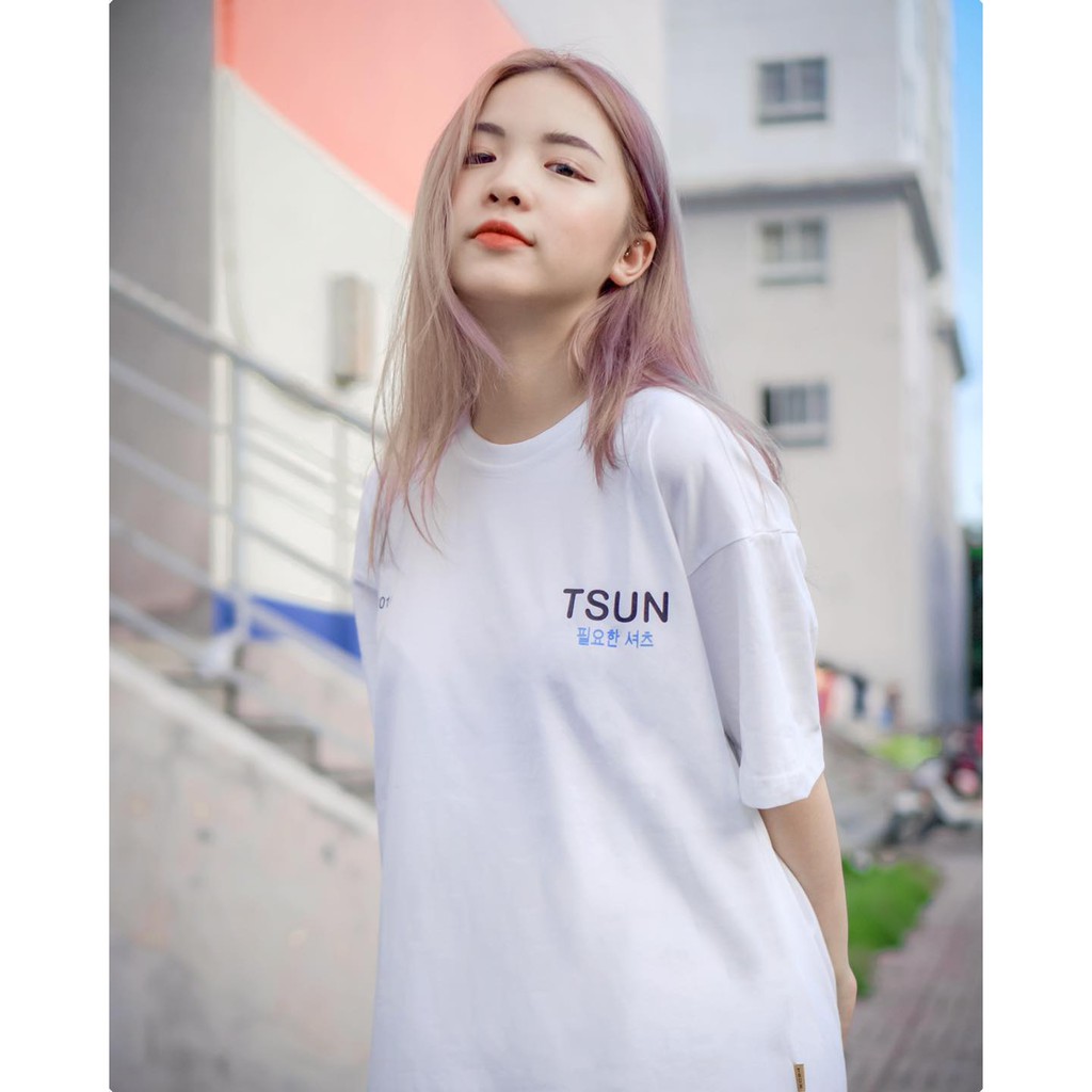 Áo thun TSUN basic - Sig 1 - Trắng - Unisex