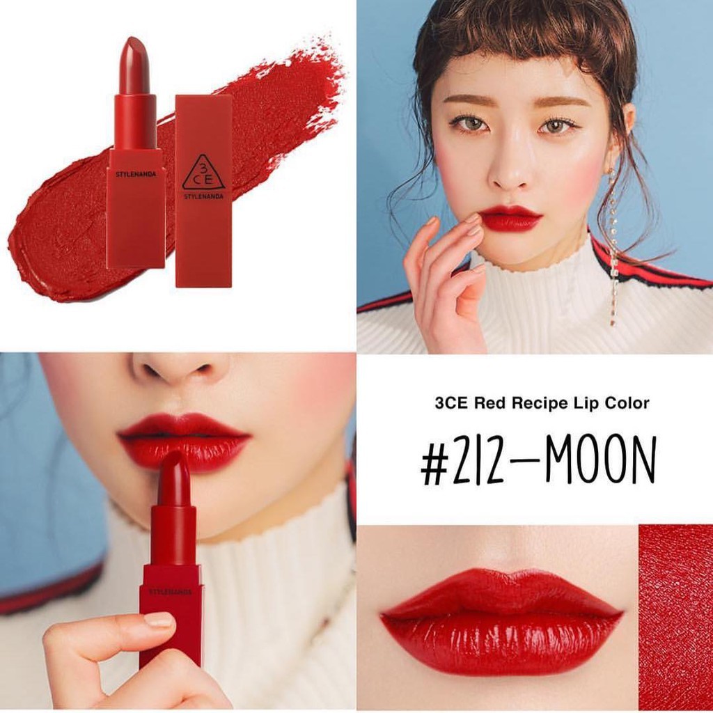 Son 3CE Red Recipe 212 Moon