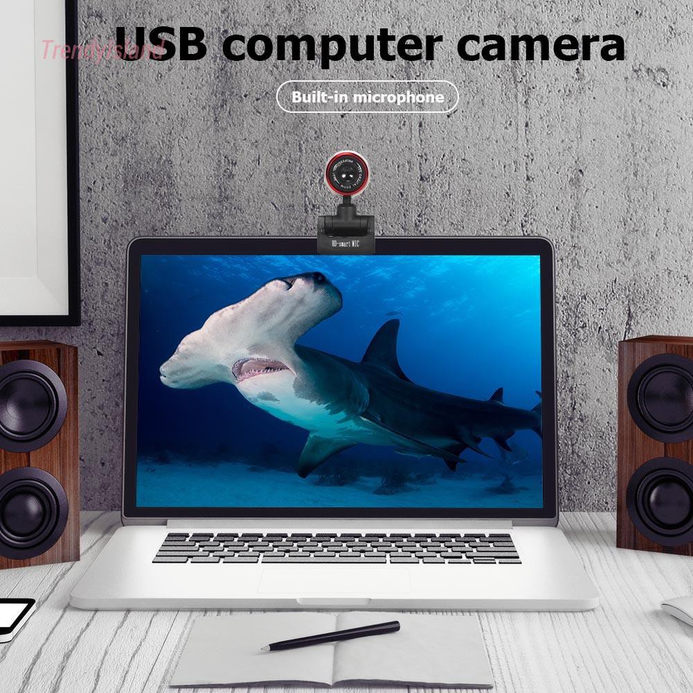 HD PC Computer Web Camera USB Driver Free Webcam with Built-in Microphone for Windows 10 8 7 XP