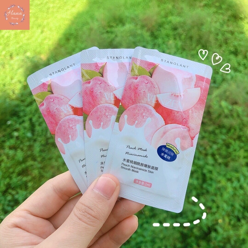 Mặt Nạ Ngủ Venzen Chiết Xuất Quả Đào Protein Dưỡng Ẩm Se Khít Lỗ Chân Lông Không Cần Rửa