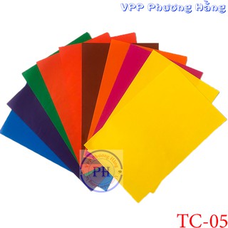 Giấy thủ công 7 màu 10 tờ A4 ( không keo)