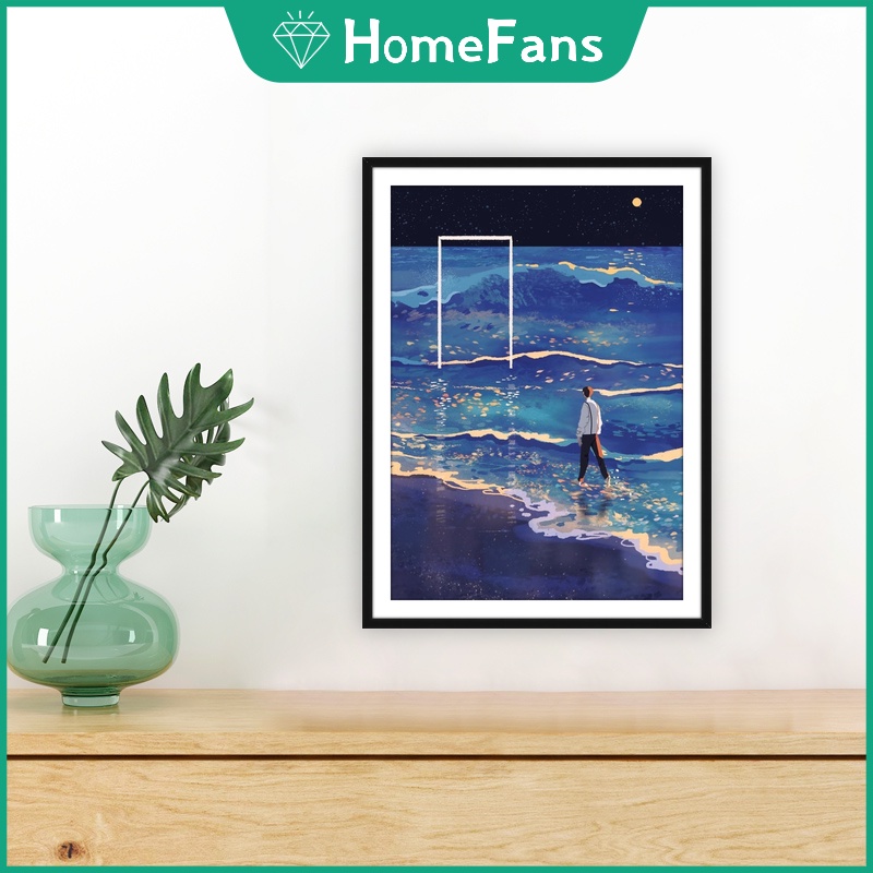 Bộ Tranh Đính Đá 5D Tự Làm 30x40cm/40x50cm Hình Phong Cảnh Mùa Mưa Trang Trí Nhà Cửa