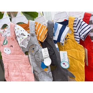 [3-24M] Set quần yếm + áo thun Carter's - khủng long
