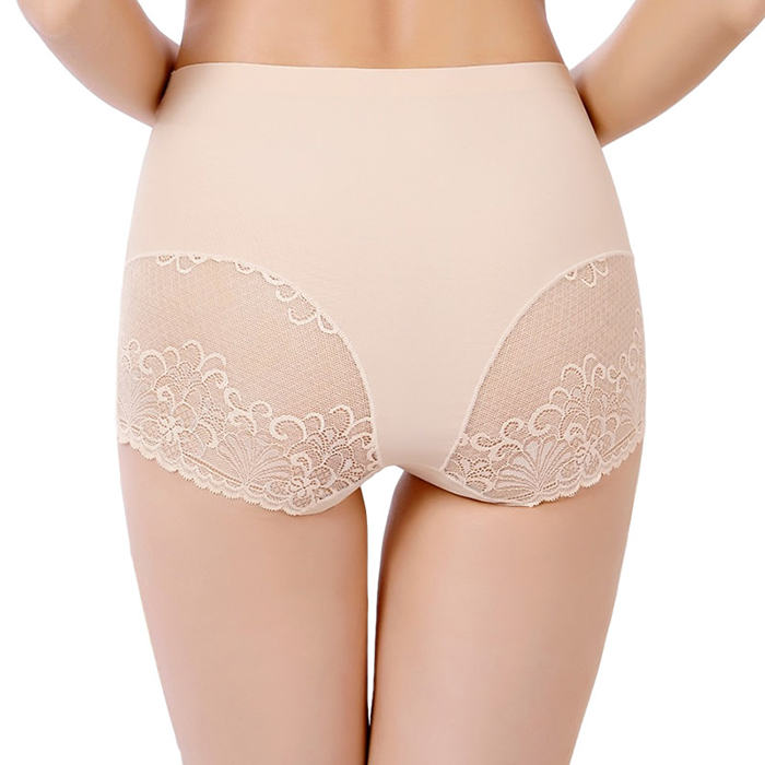 L~4XL Tuote Ready Stock Women's Panties Lace Sexy Underpants Ice Silk Seamless Underwear High Waist Plus Size Ladies Belly Female Briefs | WebRaoVat - webraovat.net.vn