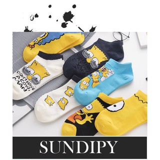 Tất Simpson cổ ngắn màu