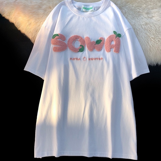 ZHELIHANGFEI Áo Thun Tay Ngắn Form Rộng Theo Phong Cách Nhật Bản Dễ Phối Đồ