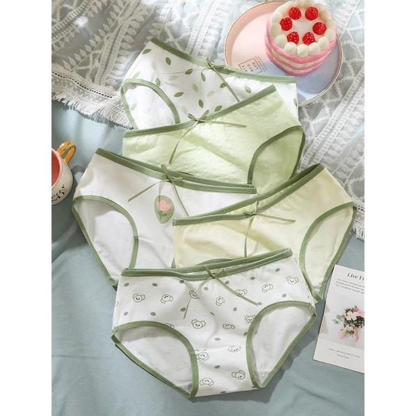 Quần Lót Nữ Softie Cotton Xanh Lưng Vừa Thoáng Khí Thoải Mái Cho Nữ 299