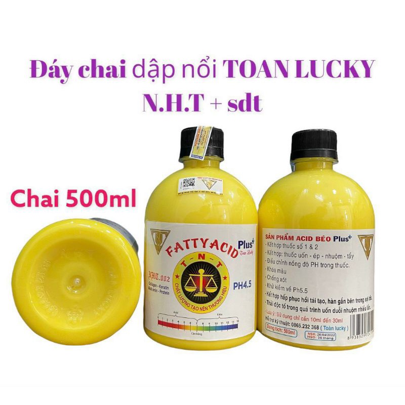 (CHÍNH HÃNG) ACID BÉO TOÀN LUCKY sản phẩm hỗ trợ hóa chất 450ml - Có chữ nổi