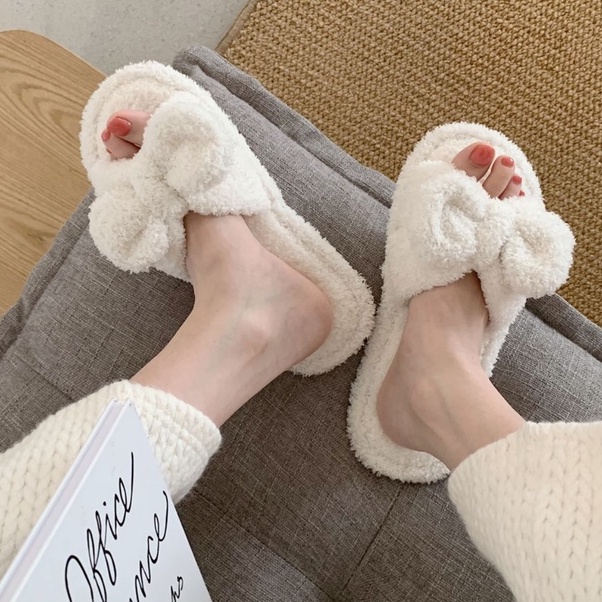 Dép Bông Đi Trong Nhà Cao Cấp Phong Cách Nhật Bản