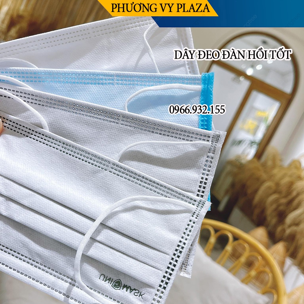 100 Chiếc khẩu trang y tế UNIMASK kháng khuẩn chống bụi mịn
