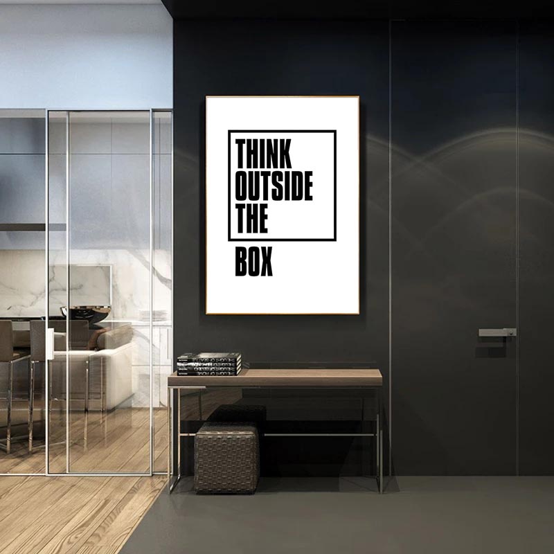 Tranh vải bạt in chữ truyền cảm hứng trang trí phòng khách / văn phòng