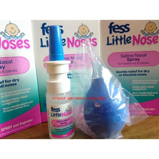 Xịt Mũi Kèm Bóng Hút Fess Little Noses Spray - Úc