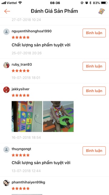 Thảm xốp chữ cái 26 miếng A_Z 30*30 dày 1cm