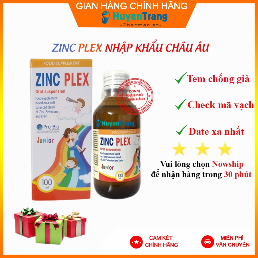 ZinC Plex - Bổ sung Kẽm, Lysin Trẻ hết biếng ăn, hỗ trợ tăng đề kháng