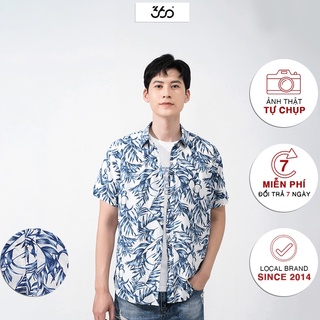 Áo sơ mi nam 360 BOUTIQUE ngắn tay họa tiết - SDBTK218-5