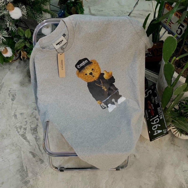 ÁO THUN TAY LỠ  BEAR FORM UNISEX NAM NỮ