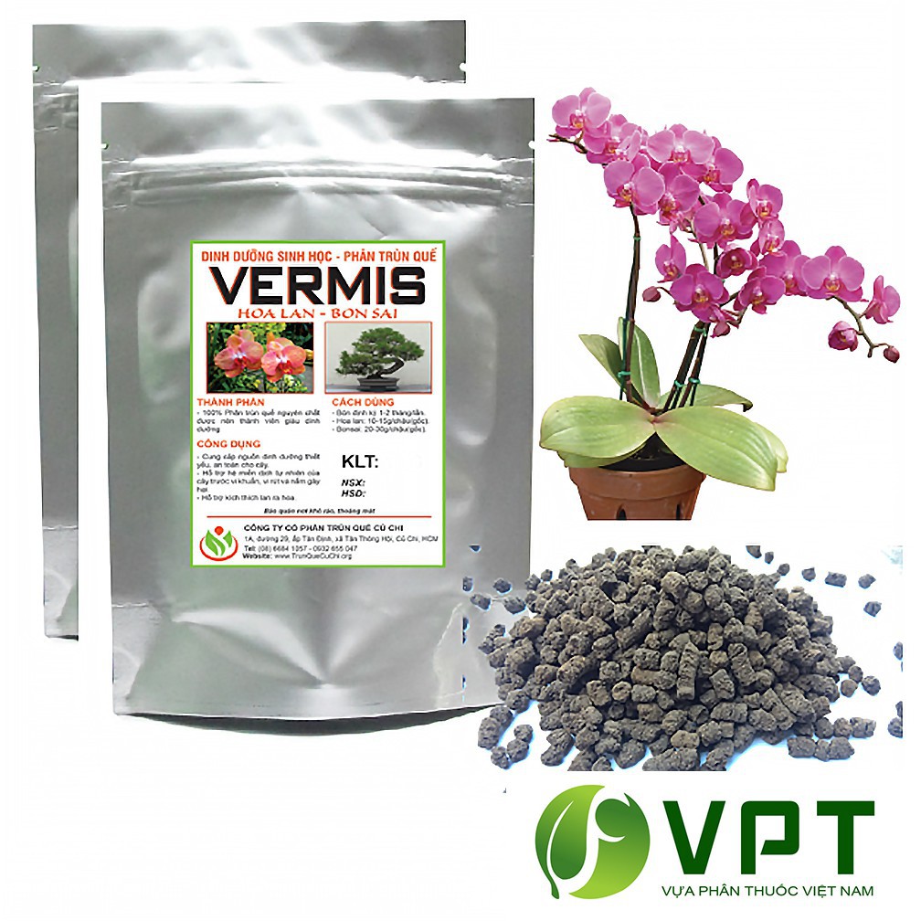 [SIEURE] Vermis - Phân trùn quế dạng viên tan chậm gói 500g hàng đẹp, phân phối chuyên nghiệp.