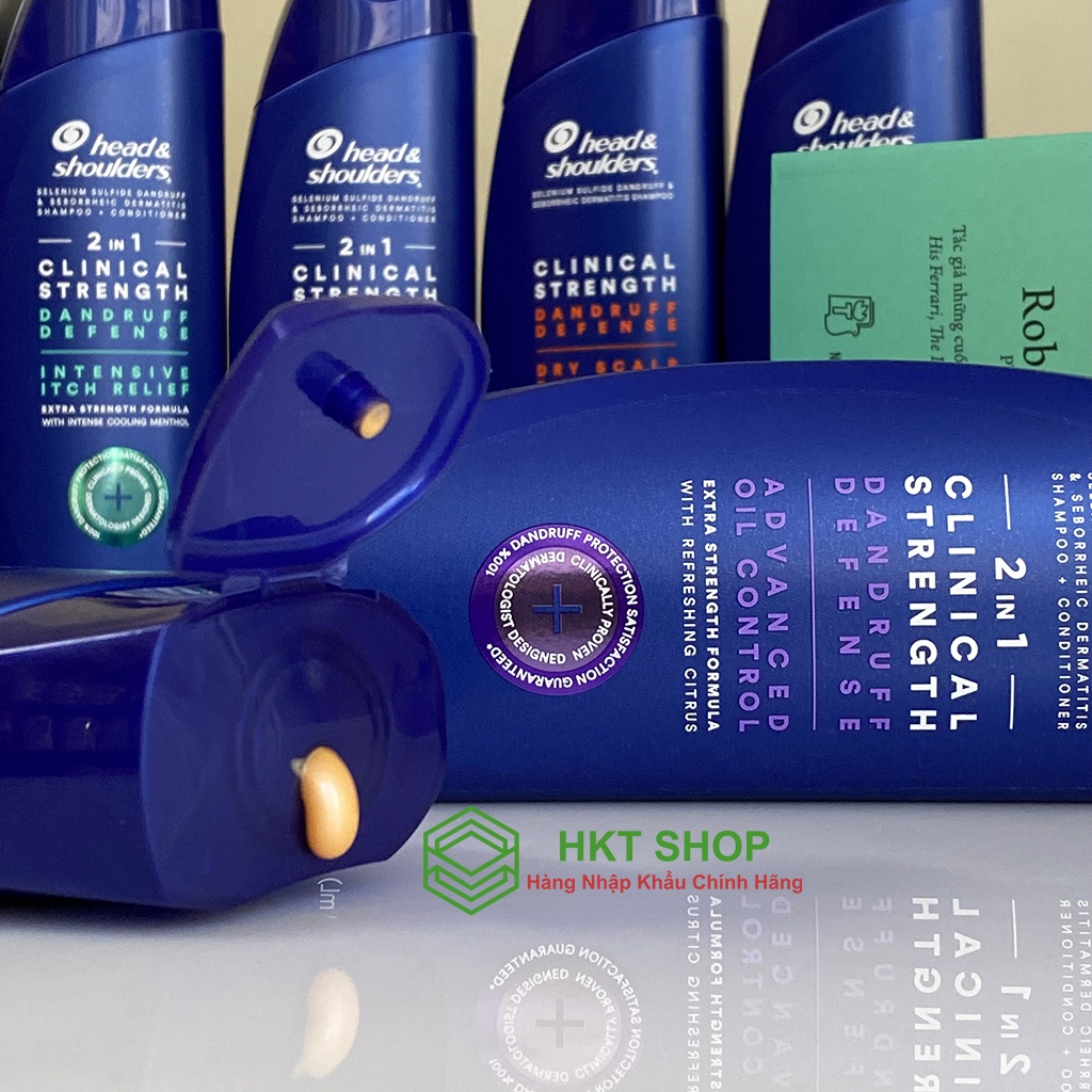 [USA] Dầu gội Head &amp; Shoulders Clinical Strength 2in1 Oil Control 400ml - HKT Shop