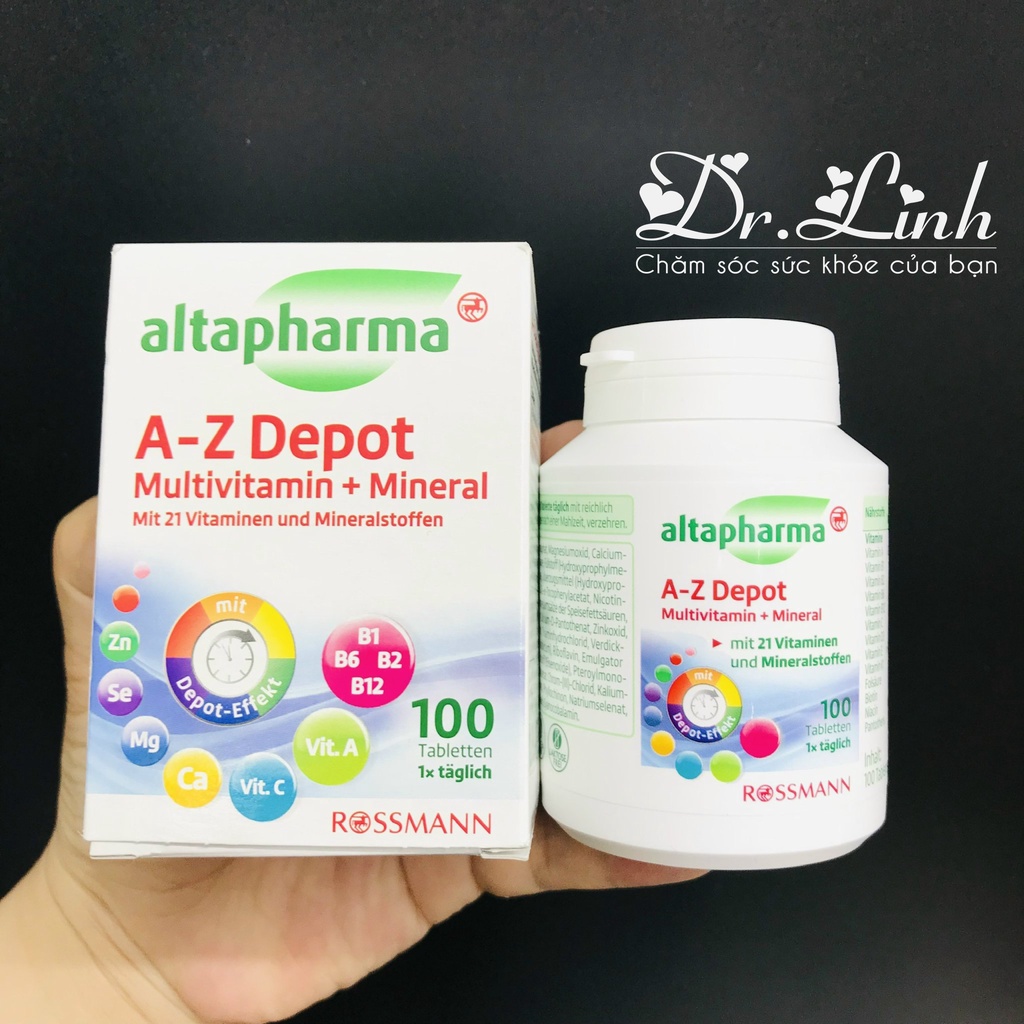 Viên uống vitamin tổng hợp Altapharma AZ - 100 viên hàng Đức