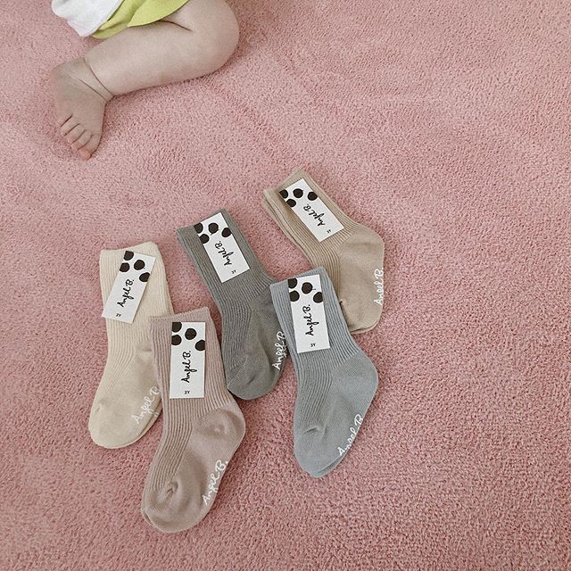 Combo 5 Đôi Tất Bé Thương Hiệu Mothersbaby Hàn Quốc