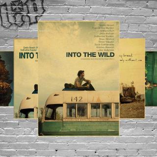 Poster Giấy Kraft Treo Tường In Hình Phim Hoang Dã Cổ Điển Trang Trí Nhà Cửa