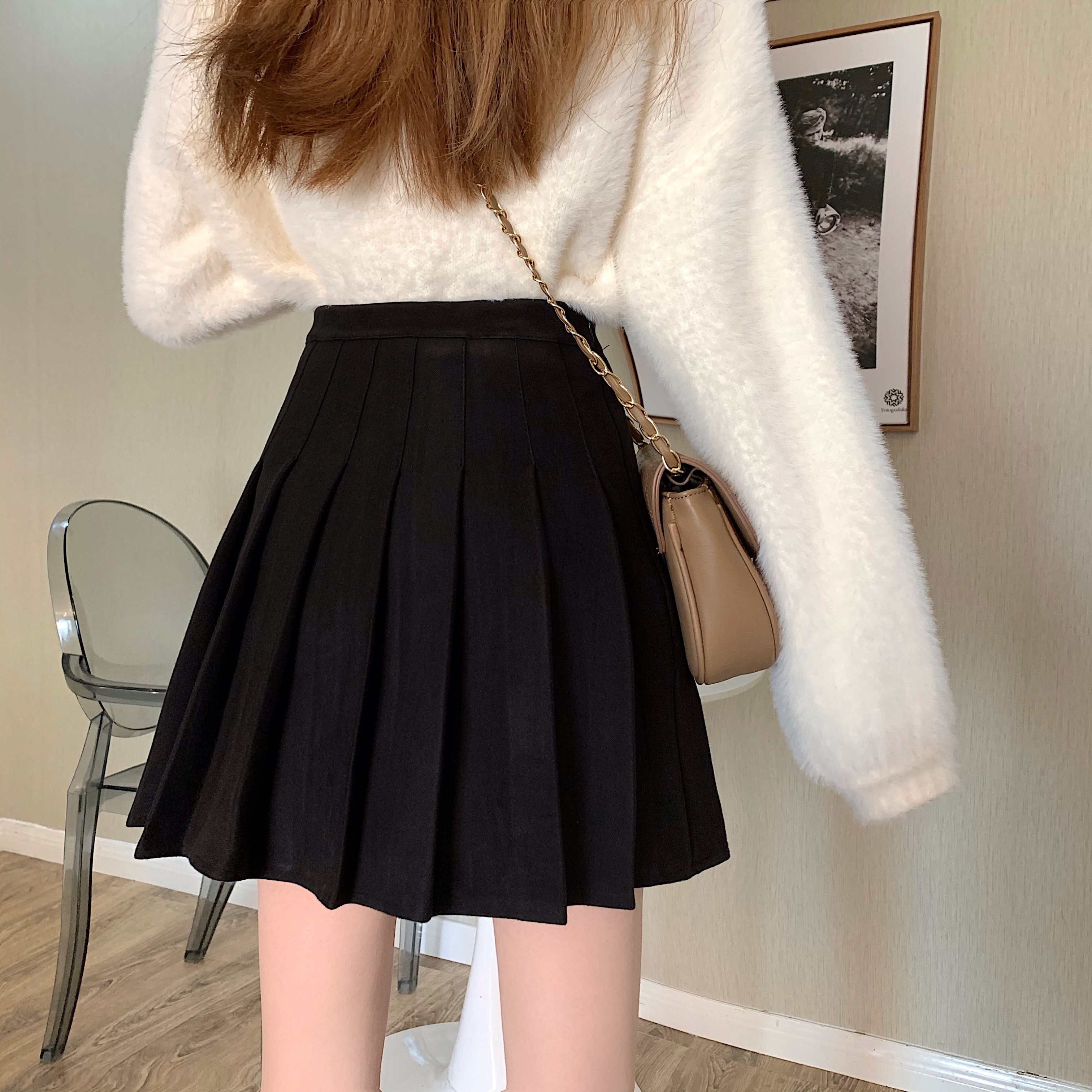 [Mã FADIRECT20 giảm 20K đơn 150K] Xiaozhainv Chân váy chữ A xếp ly phong cách thời trang Hàn xinh xắn dành cho phái đẹp | BigBuy360 - bigbuy360.vn